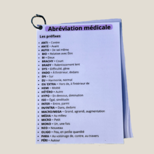 Pack Lexique et Abréviations Médicales pour auxiliaires de puériculture - Fiches pédagogiques pour comprendre le vocabulaire médical.