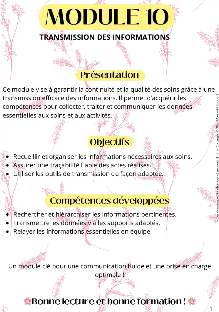 Pack Révision - Module 10