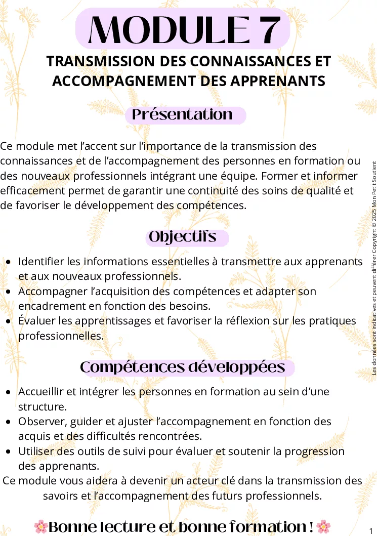 Pack Révision - Module 7